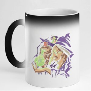 Scary Witch 11oz Black Color Changing Mug