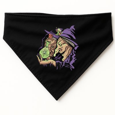 Scary Witch USA-Made Doggie Bandana