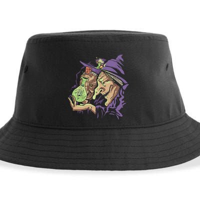 Scary Witch Sustainable Bucket Hat