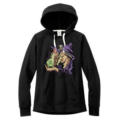 Scary Witch Women's Fleece Hoodie