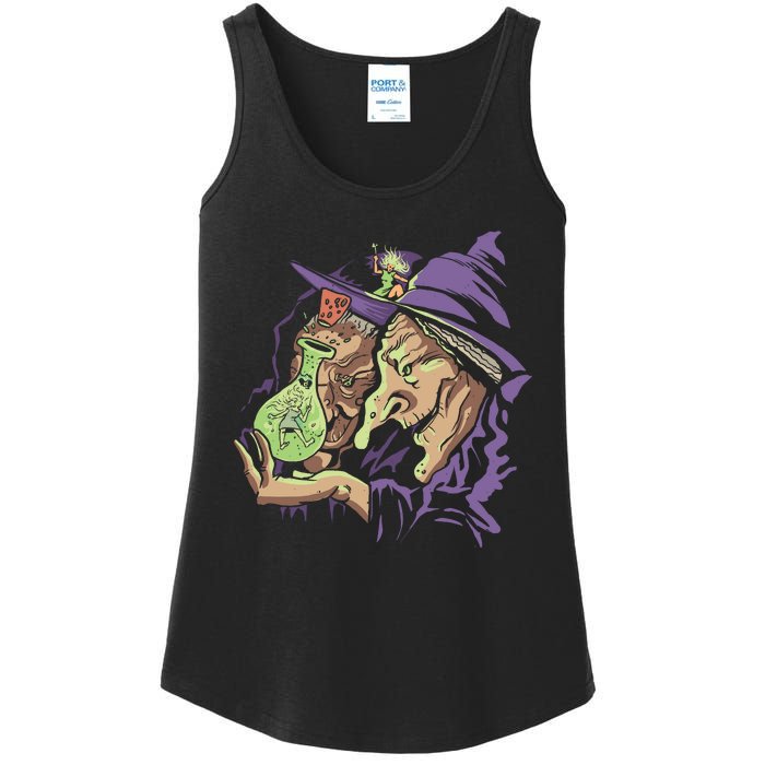 Scary Witch Ladies Essential Tank