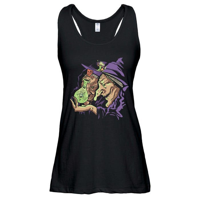 Scary Witch Ladies Essential Flowy Tank