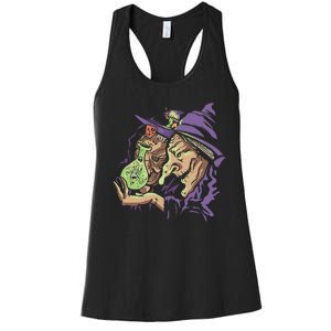 Scary Witch Women's Racerback Tank