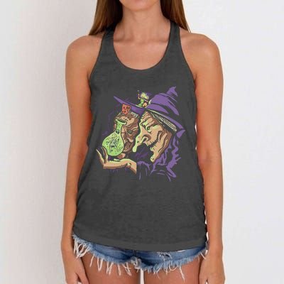 Scary Witch Women's Knotted Racerback Tank