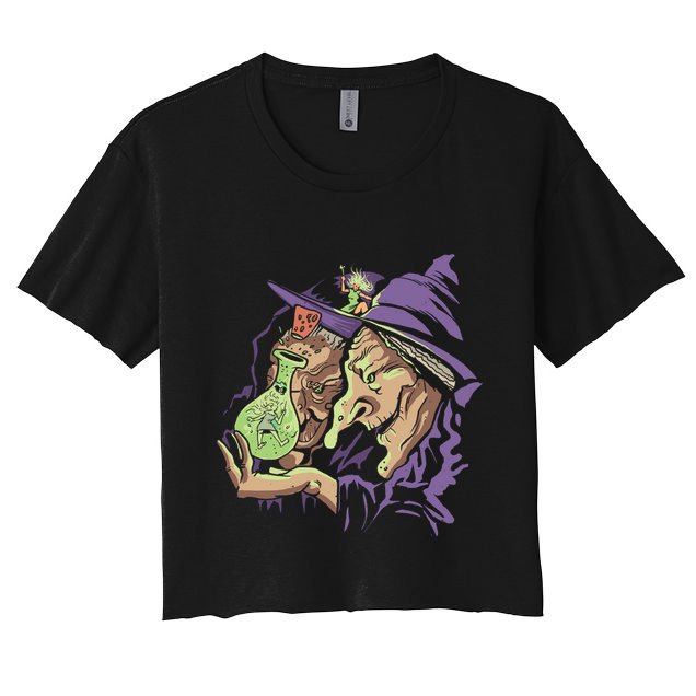 Scary Witch Crop Top