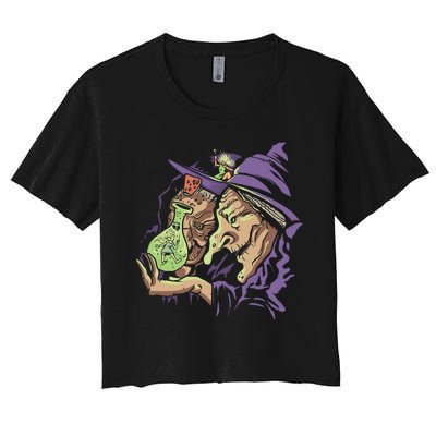 Scary Witch Women's Crop Top Tee