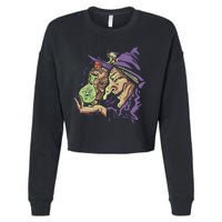 Scary Witch Cropped Pullover Crew