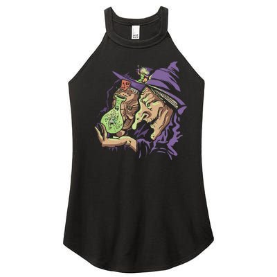 Scary Witch Women’s Perfect Tri Rocker Tank