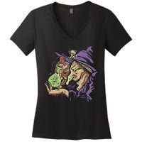 Scary Witch Women's V-Neck T-Shirt