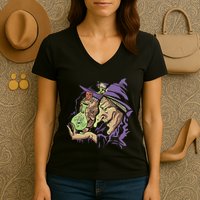 Scary Witch Women's V-Neck T-Shirt