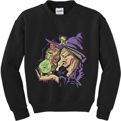 Scary Witch Kids Sweatshirt
