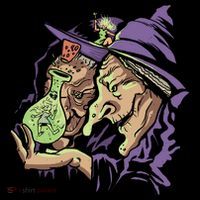 Scary Witch Wool Snapback Cap