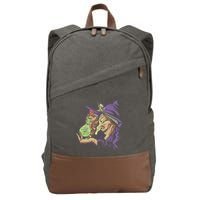 Scary Witch Cotton Canvas Backpack