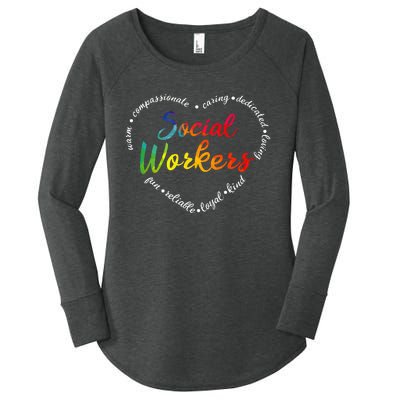 Social Worker Social Work Caseworker Public Servant Themed Women's Perfect Tri Tunic Long Sleeve Shirt