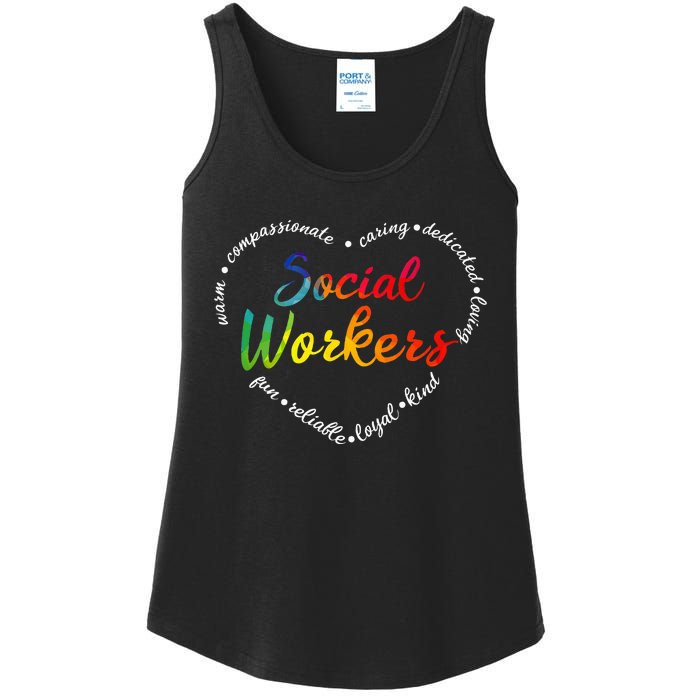 Social Worker Social Work Caseworker Public Servant Themed Ladies Essential Tank