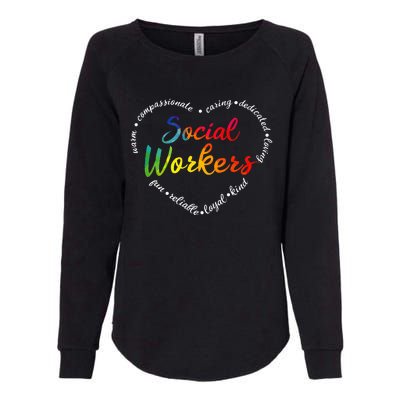 Social Worker Social Work Caseworker Public Servant Themed Womens California Wash Sweatshirt