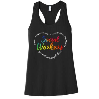 Social Worker Social Work Caseworker Public Servant Themed Women's Racerback Tank