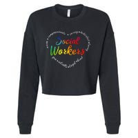 Social Worker Social Work Caseworker Public Servant Themed Cropped Pullover Crew