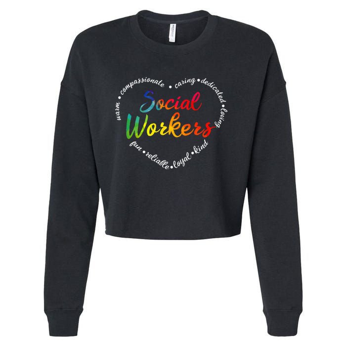 Social Worker Social Work Caseworker Public Servant Themed Cropped Pullover Crew