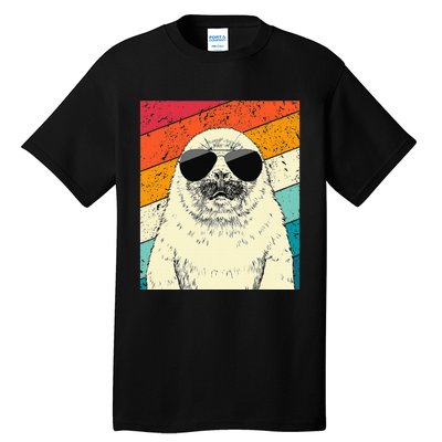 Seal With Sunglasses Animal Lovers Tall T-Shirt