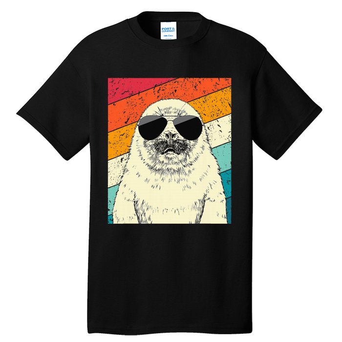 Seal With Sunglasses Animal Lovers Tall T-Shirt