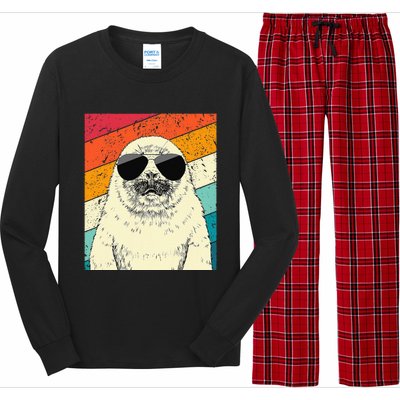 Seal With Sunglasses Animal Lovers Long Sleeve Pajama Set