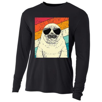 Seal With Sunglasses Animal Lovers Cooling Performance Long Sleeve Crew