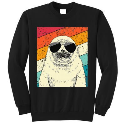 Seal With Sunglasses Animal Lovers Tall Sweatshirt