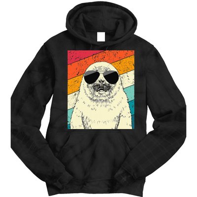 Seal With Sunglasses Animal Lovers Tie Dye Hoodie