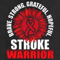 Stroke Warrior  Stroke Survivor Red Awareness Ribbon Golf Towel