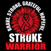 Stroke Warrior  Stroke Survivor Red Awareness Ribbon Zip Tote Bag