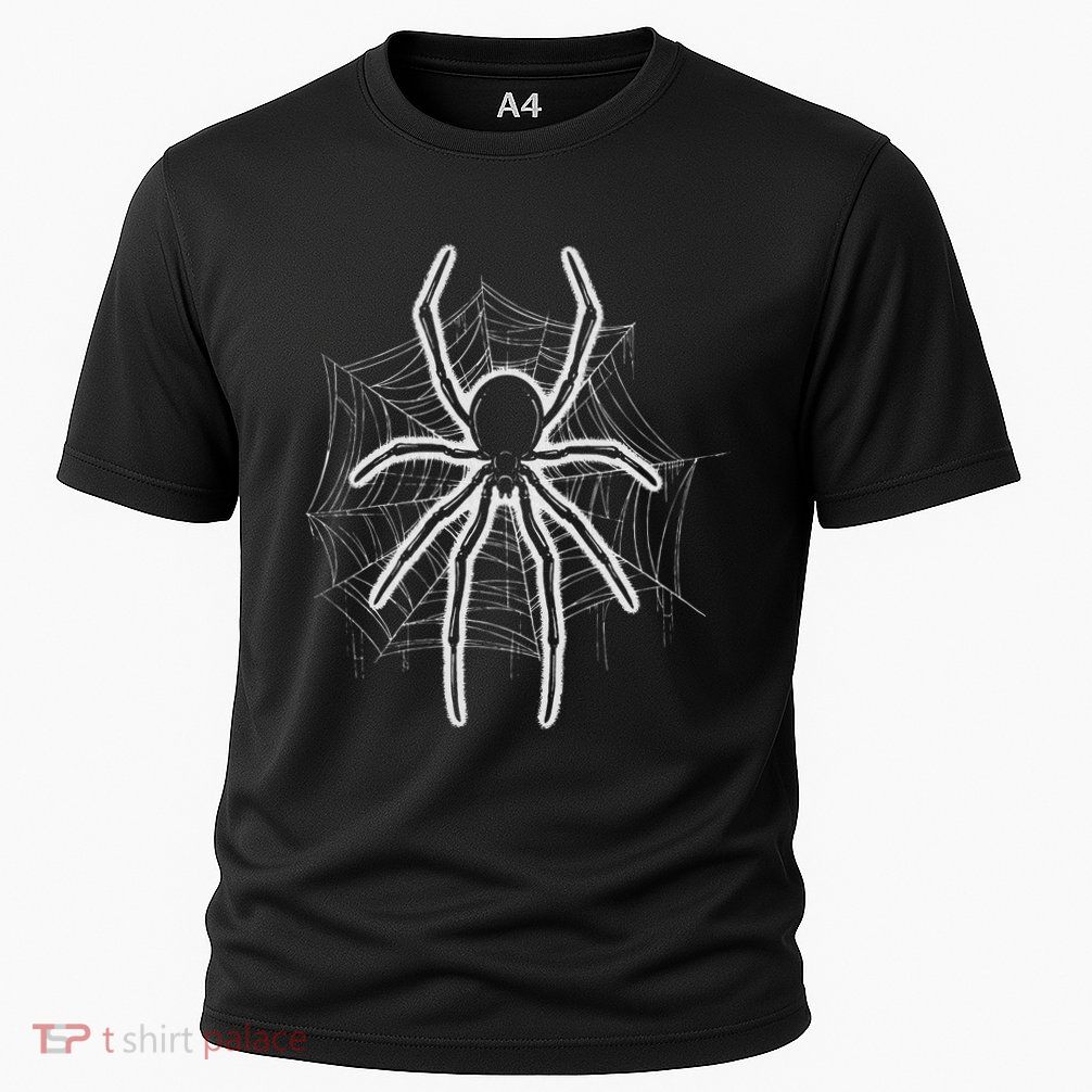 Spider Web Spider Lover Gift Lazy Halloween Costume Cooling Performance Crew T-Shirt