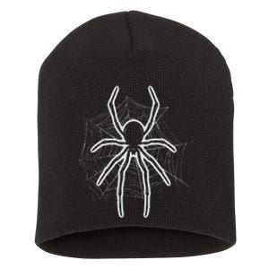 Spider Web Spider Lover Gift Lazy Halloween Costume Short Acrylic Beanie