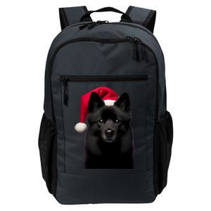 Schipperke With Santa Hat Christmas Dog Owner Lover Xmas Mom Gift Daily Commute Backpack