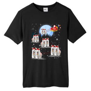 Santa White Swiss Shepherd Reindeer Sleigh Santa Christmas Cute Gift Tall Fusion ChromaSoft Performance T-Shirt