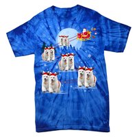 Santa White Swiss Shepherd Reindeer Sleigh Santa Christmas Cute Gift Tie-Dye T-Shirt