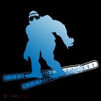 Ski Winter Sports Sasquatch Cryptozoology Skiing Bigfoot Gift Wool Snapback Cap