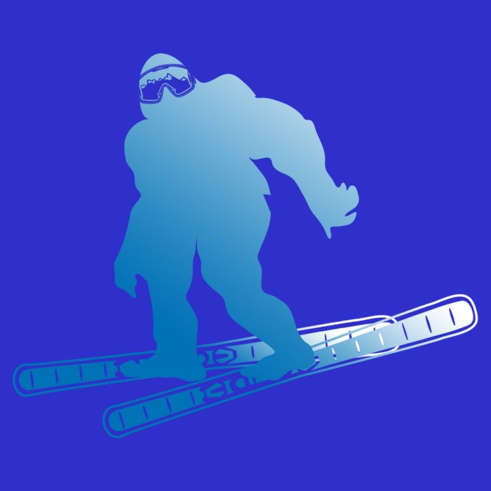 Ski Winter Sports Sasquatch Cryptozoology Skiing Bigfoot Gift 16 in Basic Backpack