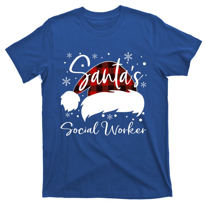 Social Worker Santas Favorite Nurse Social Worker Elf Love Cute Gift T-Shirt