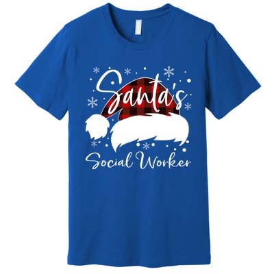 Social Worker Santas Favorite Nurse Social Worker Elf Love Cute Gift Premium T-Shirt