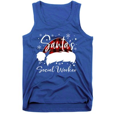 Social Worker Santas Favorite Nurse Social Worker Elf Love Cute Gift Tank Top