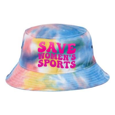 Save Wo's Sports Act ProtectWomensSports Support Groovy Tie Dye Newport Bucket Hat