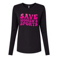 Save Wo's Sports Act ProtectWomensSports Support Groovy Womens Cotton Relaxed Long Sleeve T-Shirt