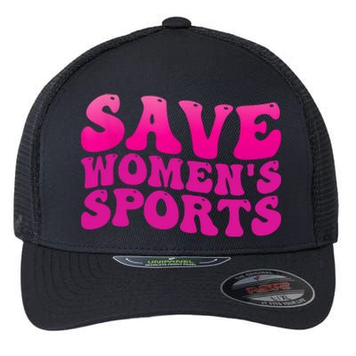 Save Wo's Sports Act ProtectWomensSports Support Groovy Flexfit Unipanel Trucker Cap