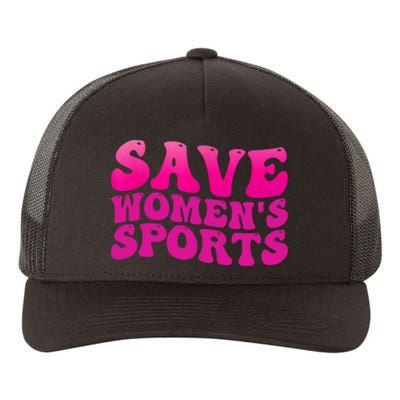 Save Wo's Sports Act ProtectWomensSports Support Groovy Yupoong Adult 5-Panel Trucker Hat