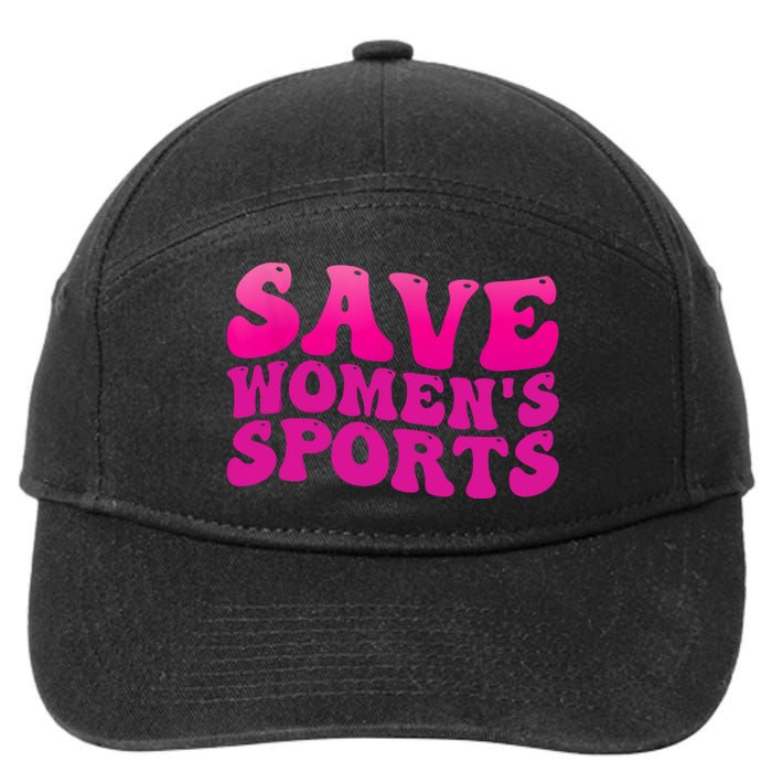 Save Wo's Sports Act ProtectWomensSports Support Groovy 7-Panel Snapback Hat