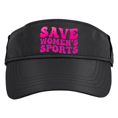 Save Wo's Sports Act ProtectWomensSports Support Groovy Adult Drive Performance Visor