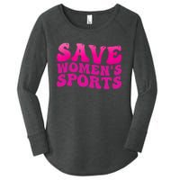 Save Wo's Sports Act ProtectWomensSports Support Groovy Women's Perfect Tri Tunic Long Sleeve Shirt