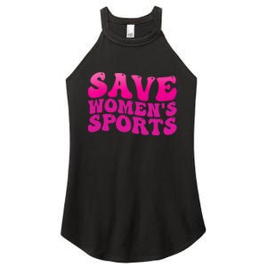 Save Wo's Sports Act ProtectWomensSports Support Groovy Women's Perfect Tri Rocker Tank