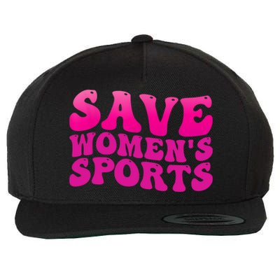 Save Wo's Sports Act ProtectWomensSports Support Groovy Wool Snapback Cap